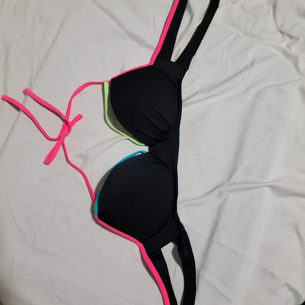 Multicolored swim top